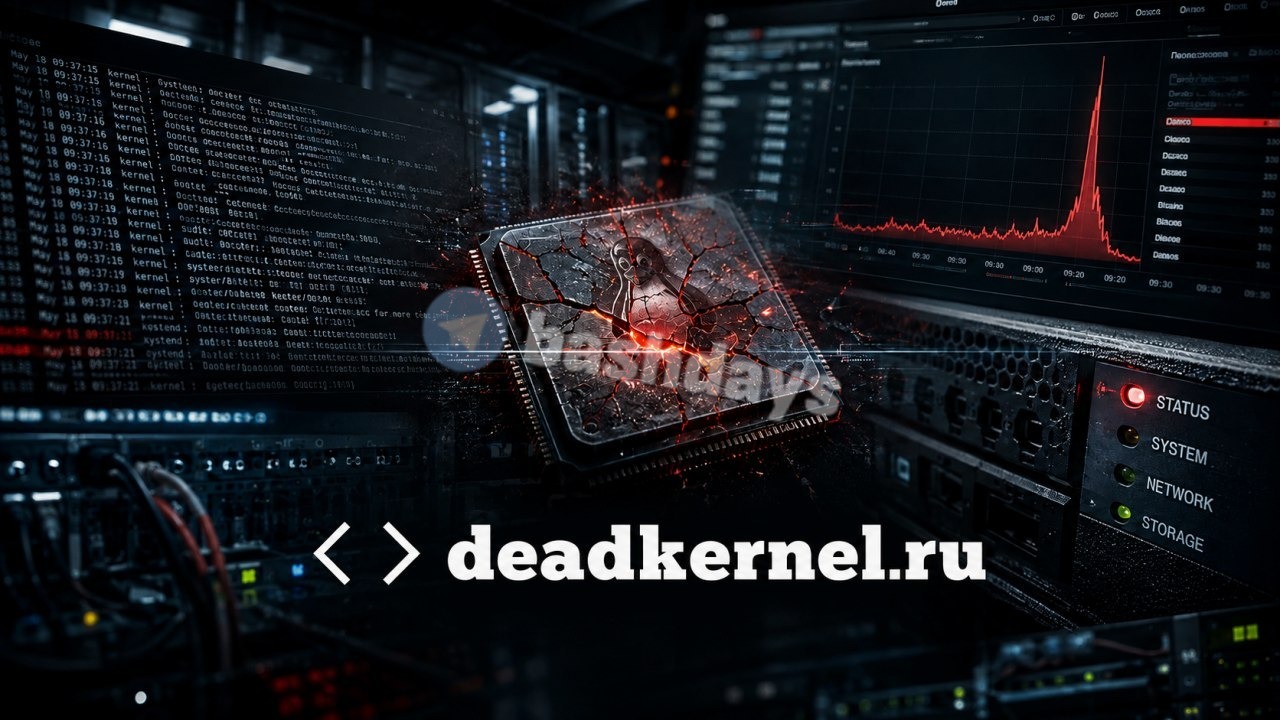 Анонс проекта deadkernel.ru с серверной инфраструктурой и водяным знаком Bashdays